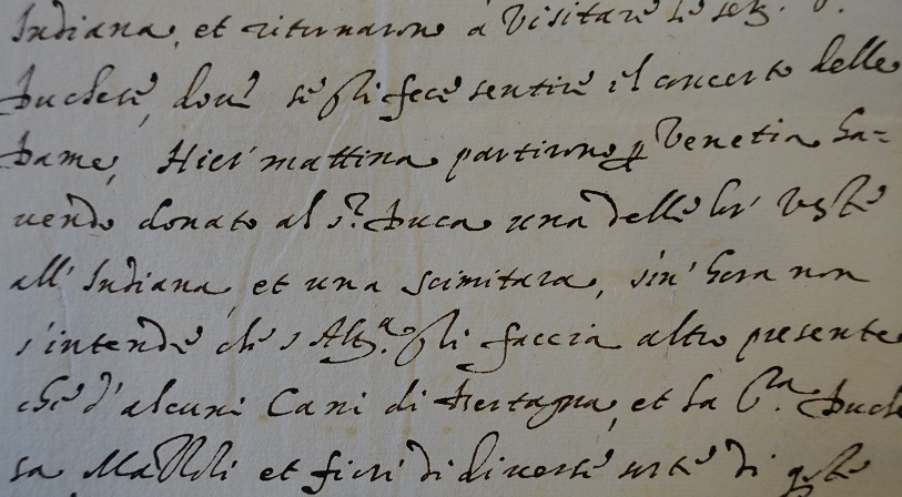 ASMo, Cancelleria, Particolari, b. 929 lettera di Filippo Montecatini, 1585, giugno 26