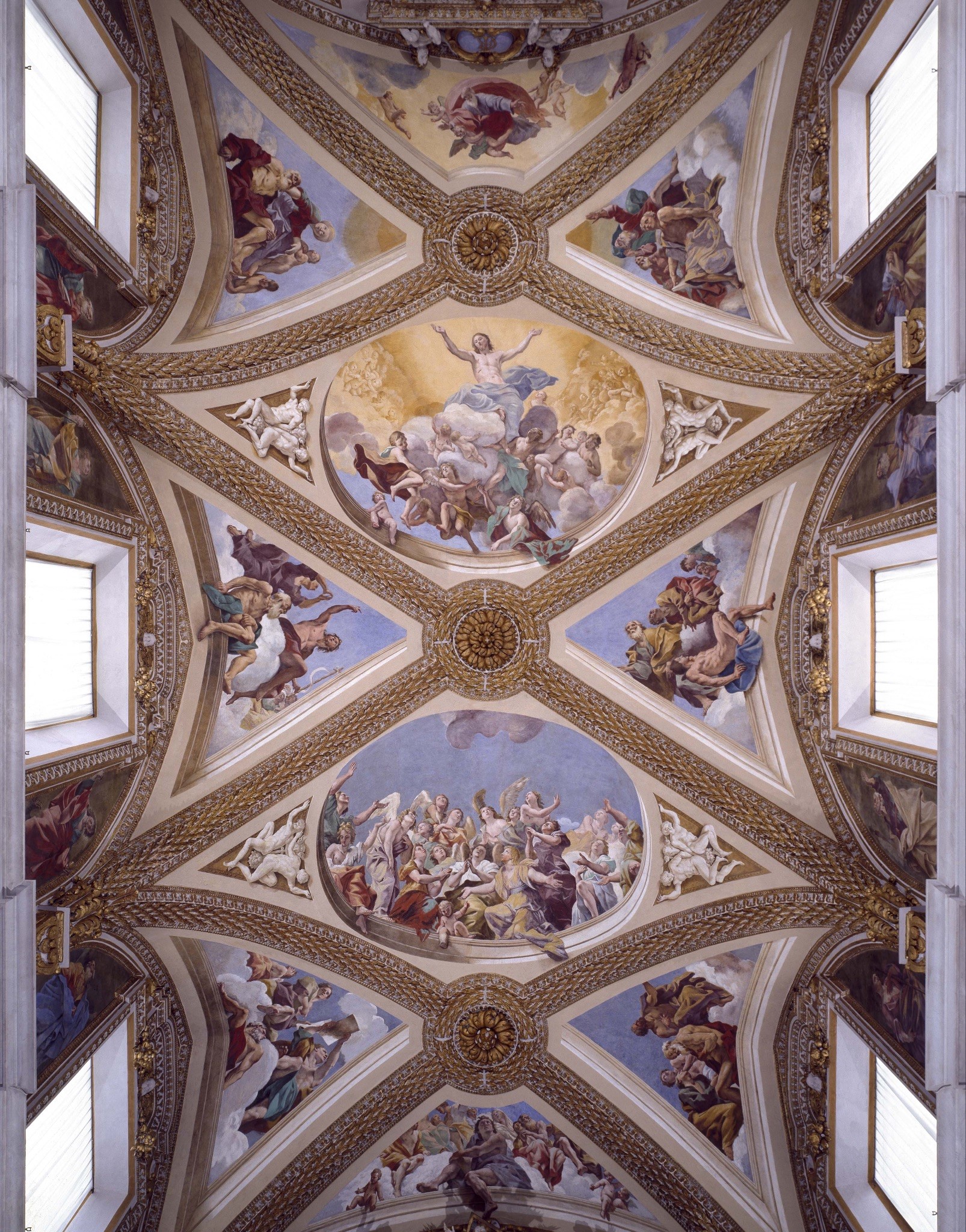 Fig. 1 - Giovanni Lanfranco, Affresco della volta, 1637-1639, Napoli,  Chiesa della Certosa di San Martino (Archivio dell’arte | Pedicini fotografi)