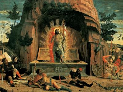 La Resurrezione, Mantegna, 1457-1459, Musée des Beaux-Arts, Tours
