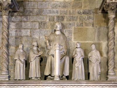 Duomo di Pistoia (interno),:Maestro senese, monumento di Cino da Pistoia, 1337 circa