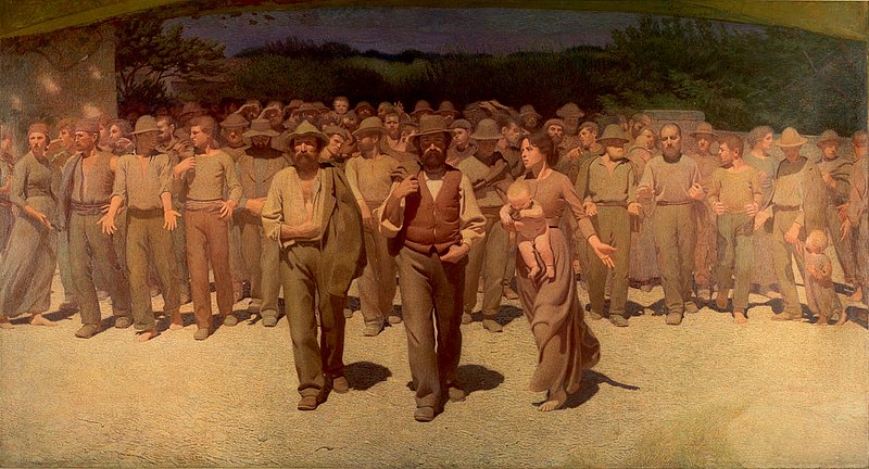 Il quarto stato, Giuseppe Pelizza da Volpedo, Milano, Museo del Novecento