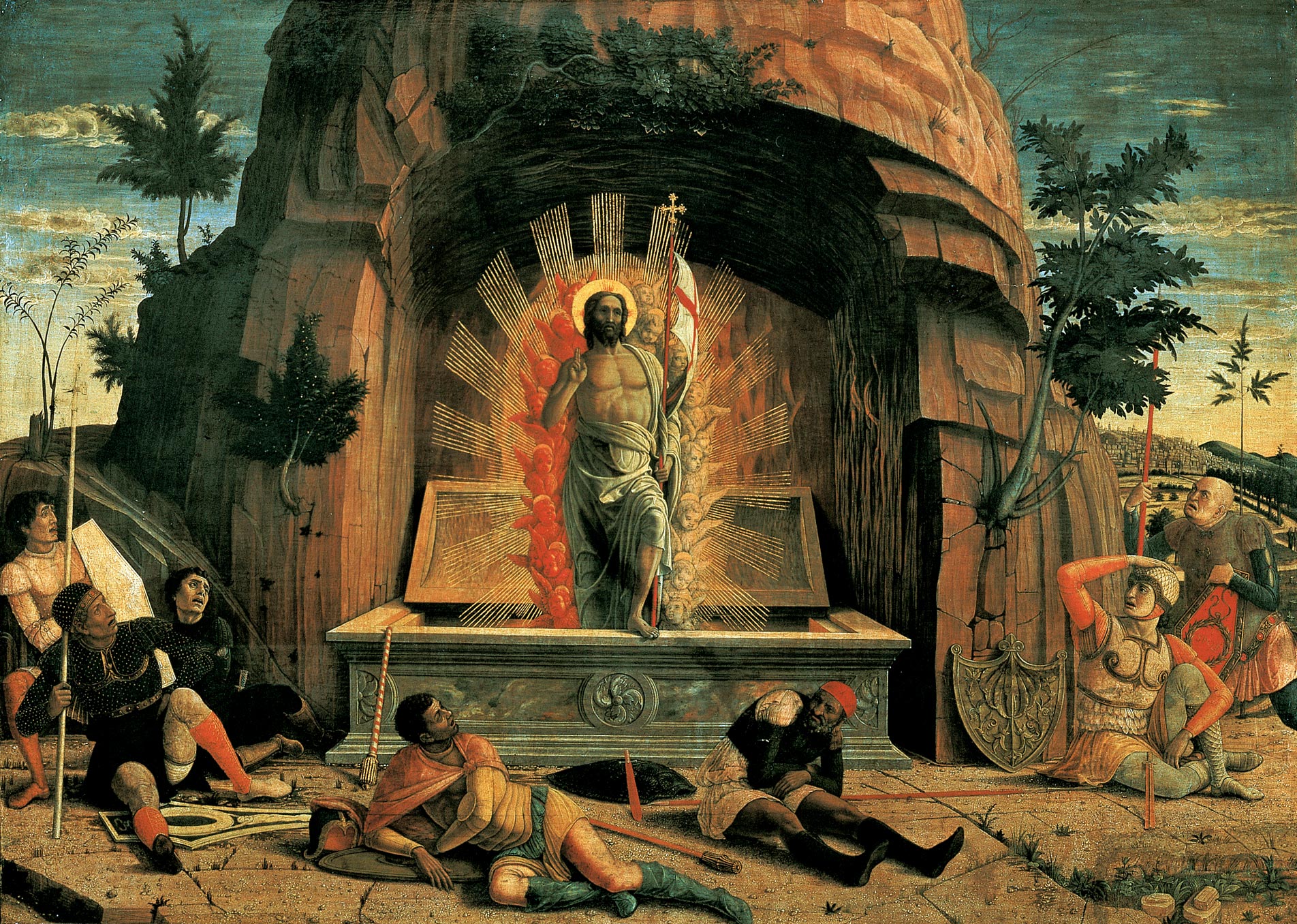 La Resurrezione, Mantegna, 1457-1459, Musée des Beaux-Arts, Tours