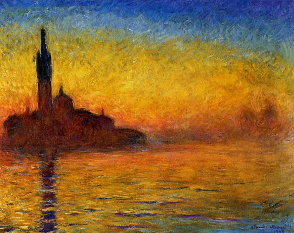 Tramonto a Venezia, Monet, Bridgestone Museum of Art, Tokyo (1908)
