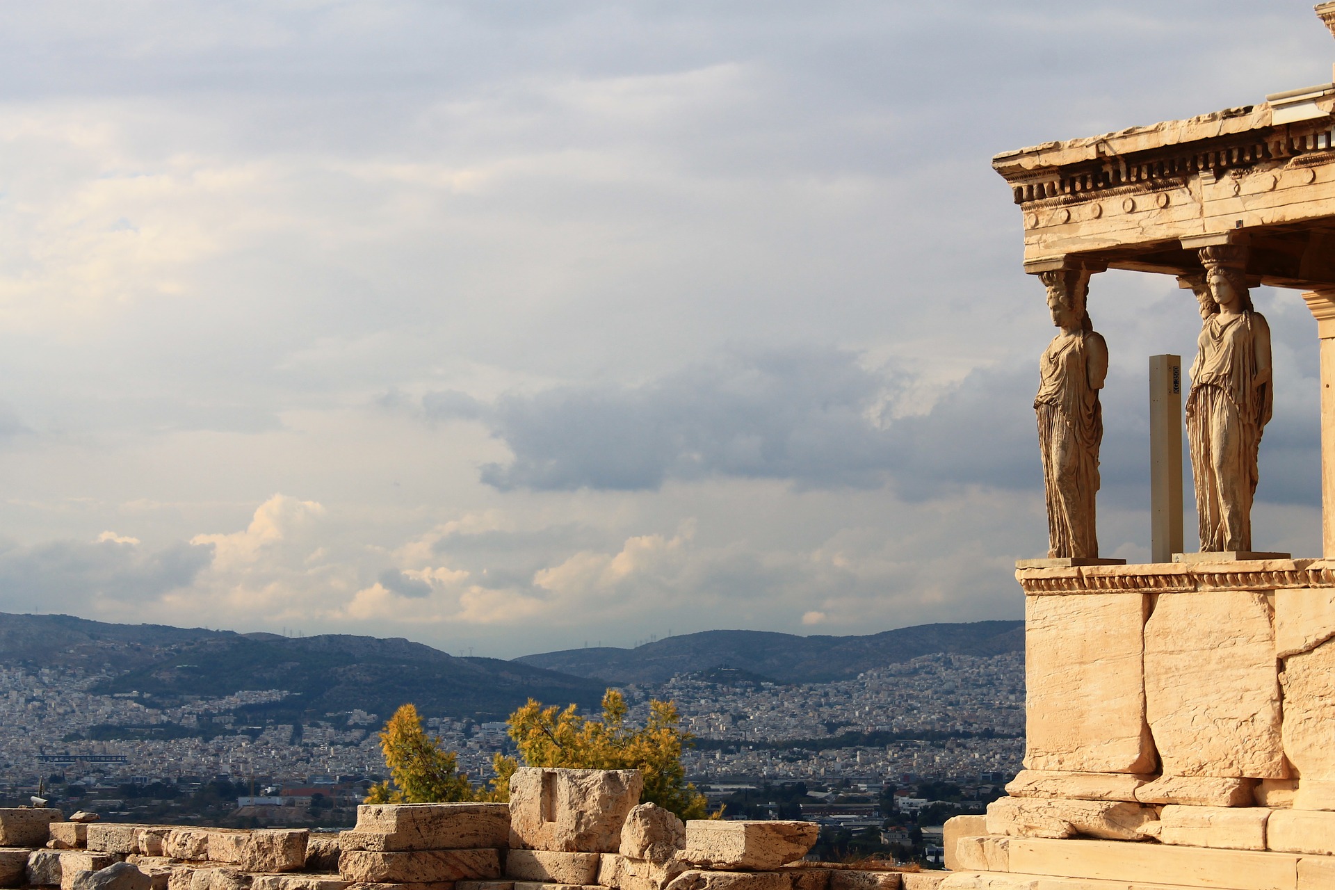 Acropoli di Atene, Portico delle Cariatidi nell'Eretteo, Grecia