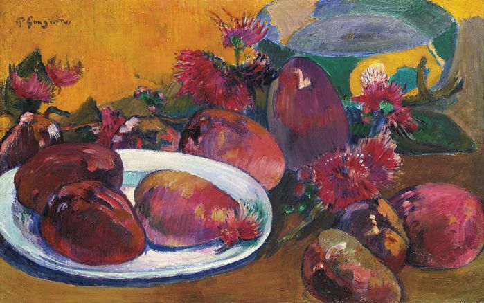 Still life with mangoes, Paul Gaugin, 1893, Collezione privata