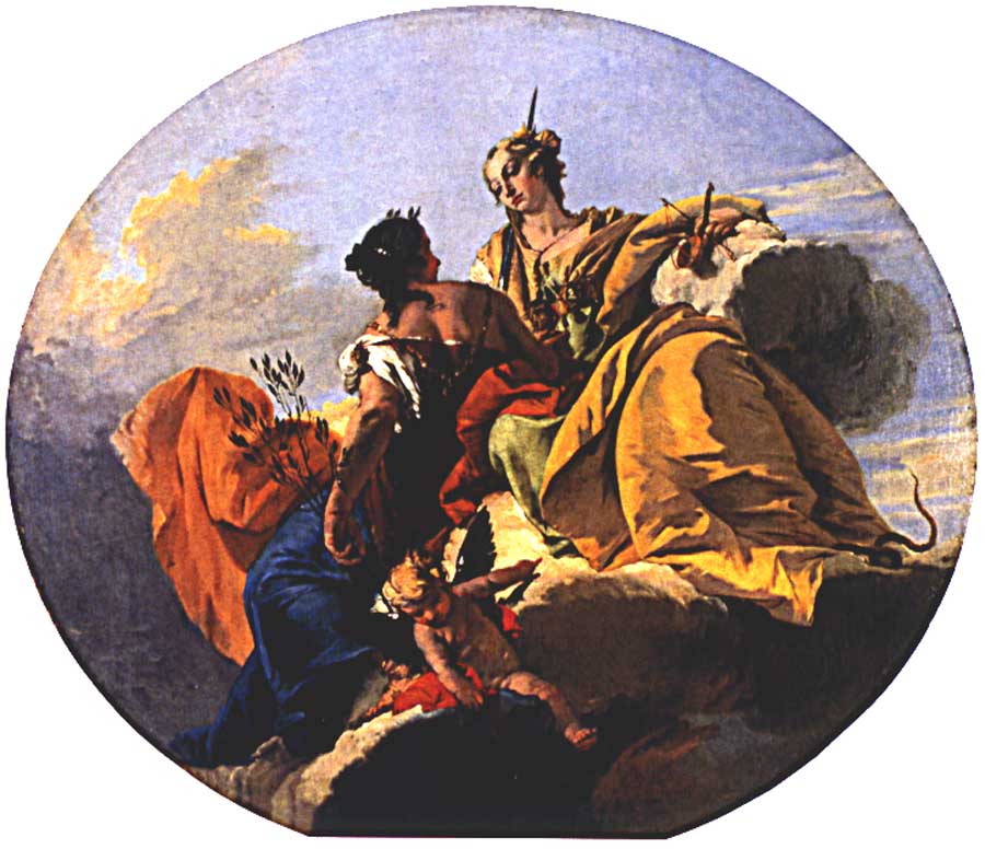 Giovanni Battista Tiepolo (1696 - 1770), Allegoria della Giustizia e della Pace, 1715 - 1735, dipinto, olio su tela, cm 170 × 192