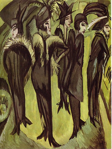 Ernst Ludwig Kirchner, cinque donne in strada