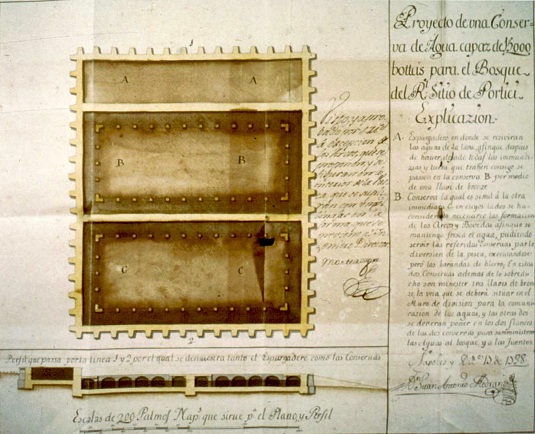 Riserva d'acqua a Pugliano per il Real Sito di Portici, 1738