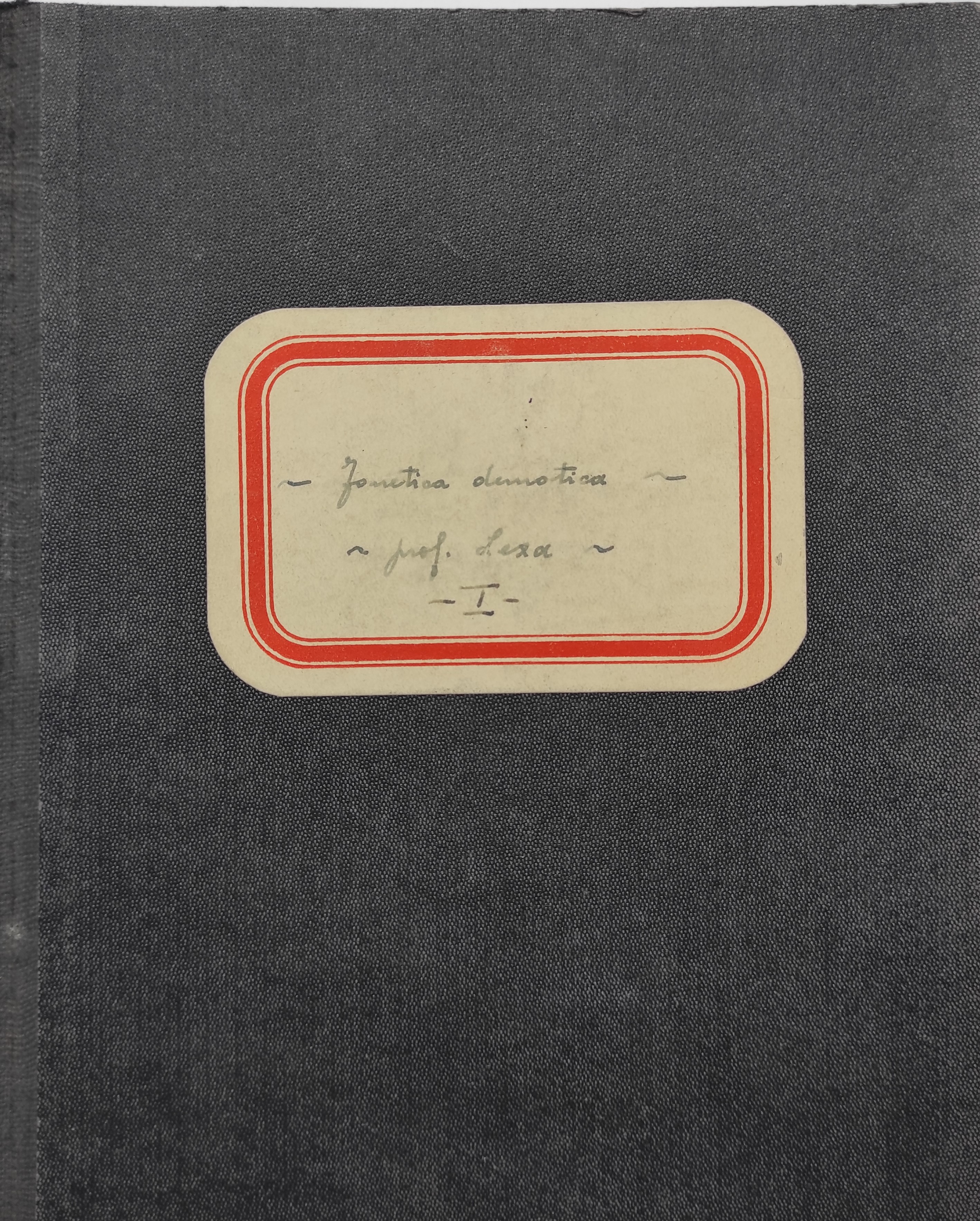 Quaderni di appunti: lezioni di demotico e di fonetica demotica del prof. Lexa e corso di neoegiziano del prof. Černy. (ASTo, Archivio Giuseppe Botti, mazzo 10/1) I 43 quaderni e le 2 rubriche contenenti appunti sulla grammatica egizia e sulle tre scritture studiate da Giuseppe Botti (geroglifico, demotico e copto) sono stati suddivisi per affinità di argomento in fase di inventariazione e condizionati in 3 mazzi (10/I-II e 11).