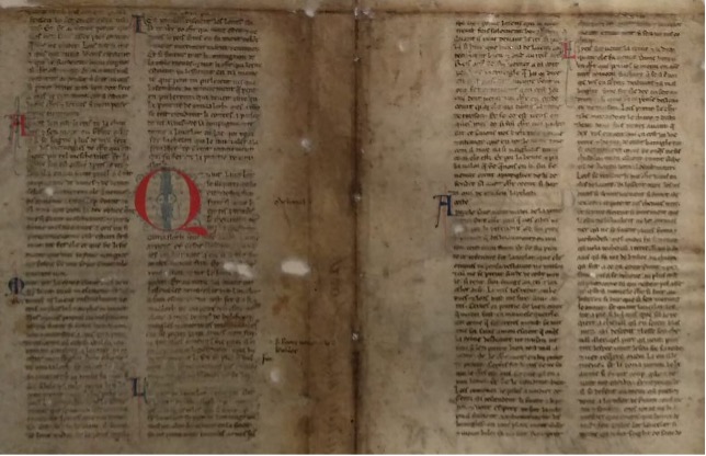 ASMo, Manoscritti della Biblioteca, Frammenti, b. 11/a, fr. 16 (Lancelot en prose)