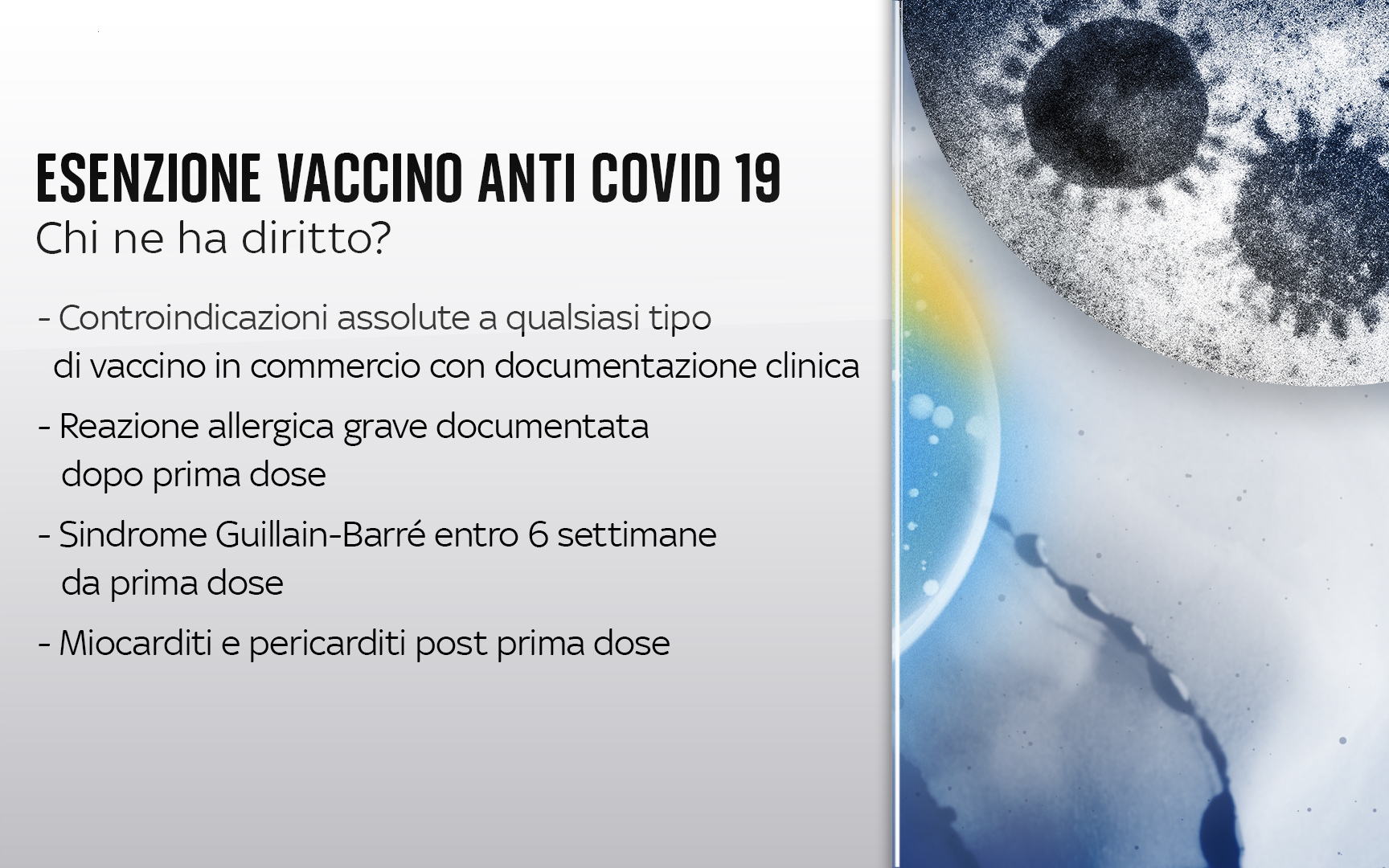 Esenzione vaccino (tratta dal sito tg24.sky.it)