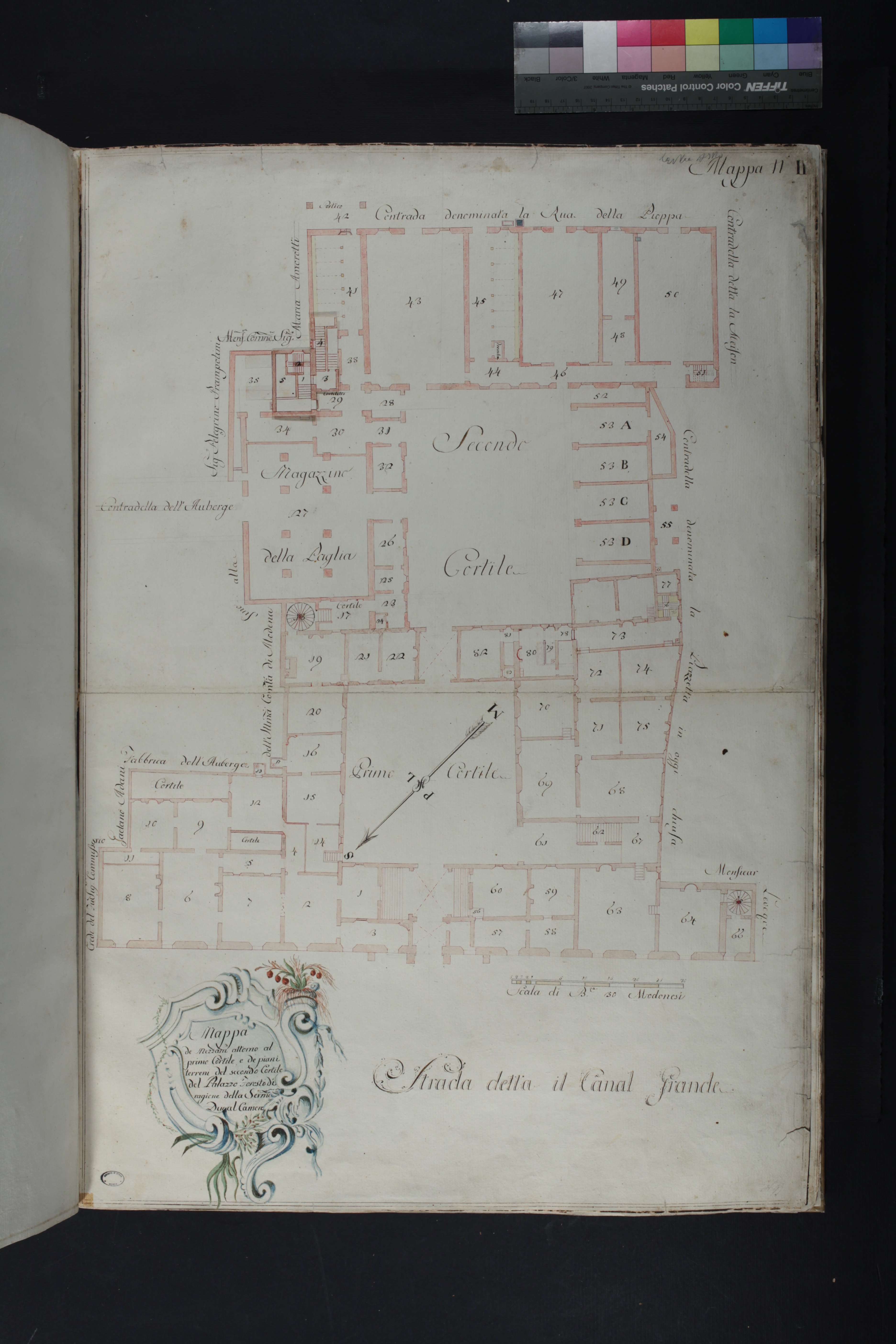 Tav. 2 - ASMo, Mappario estense, Mappe in volume, vol. 9, n. 2.