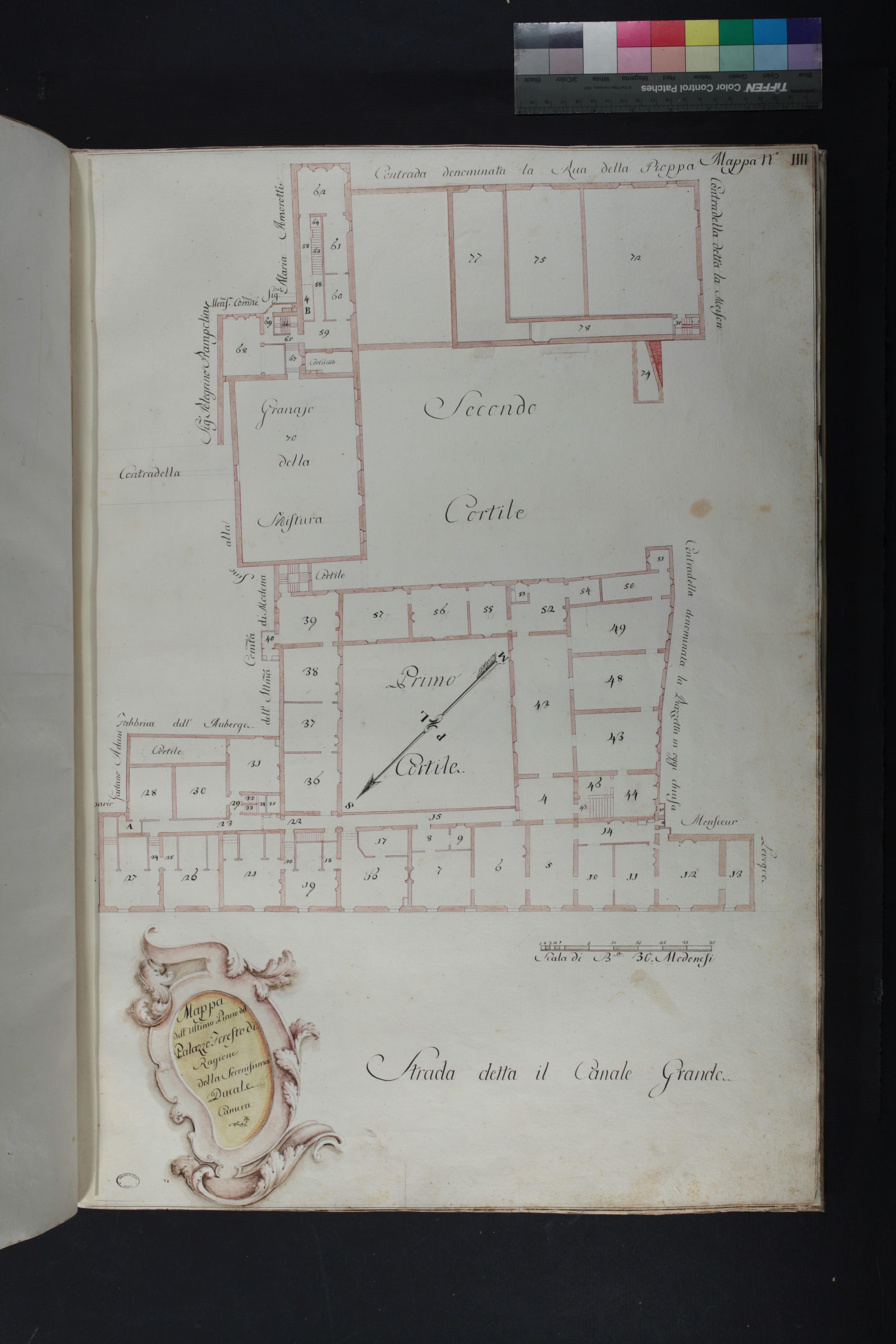 Tav. 4 - ASMo, Mappario estense, Mappe in volume, vol. 9, n. 4.