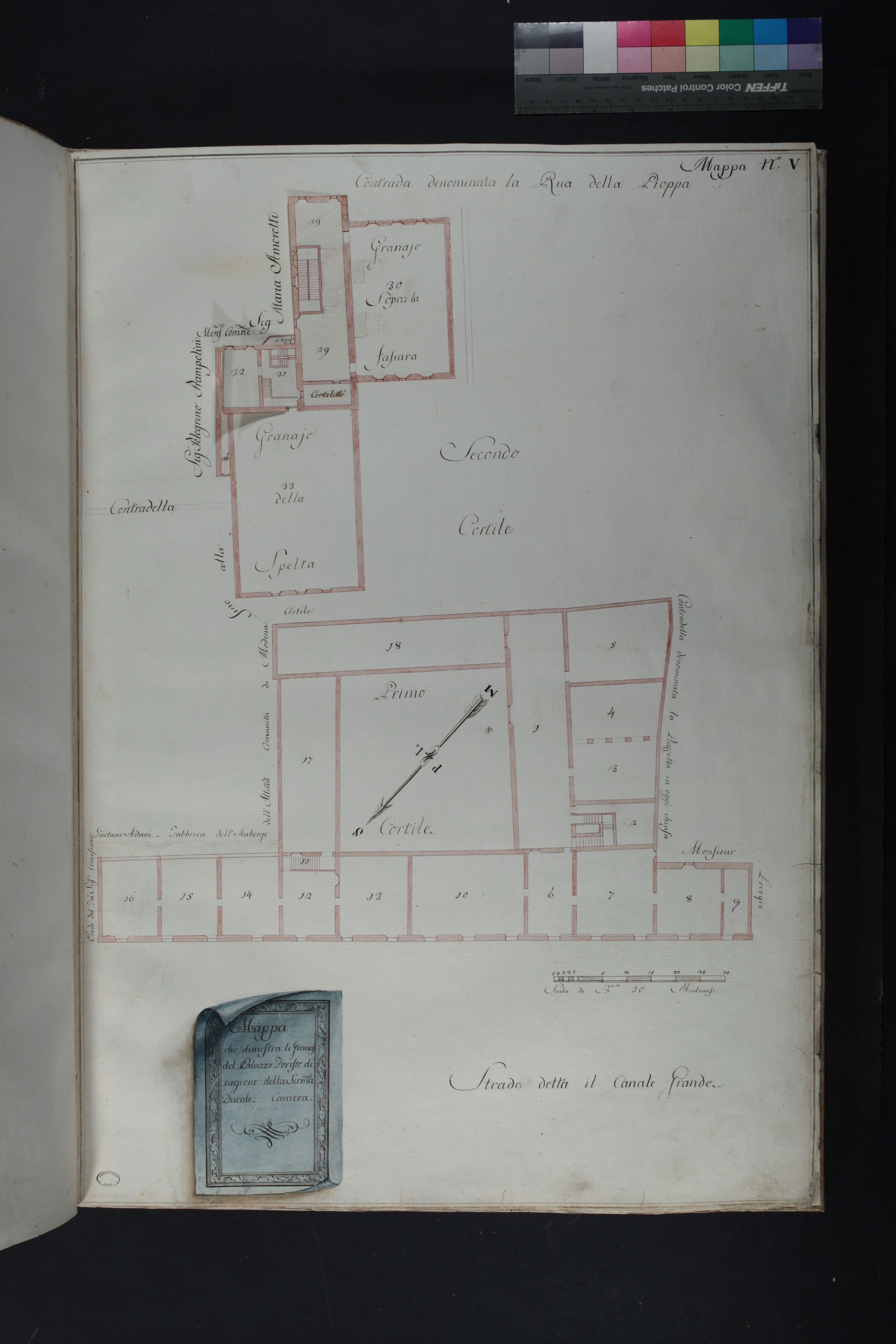 Tav. 5 - ASMo, Mappario estense, Mappe in volume, vol. 9, n. 5.