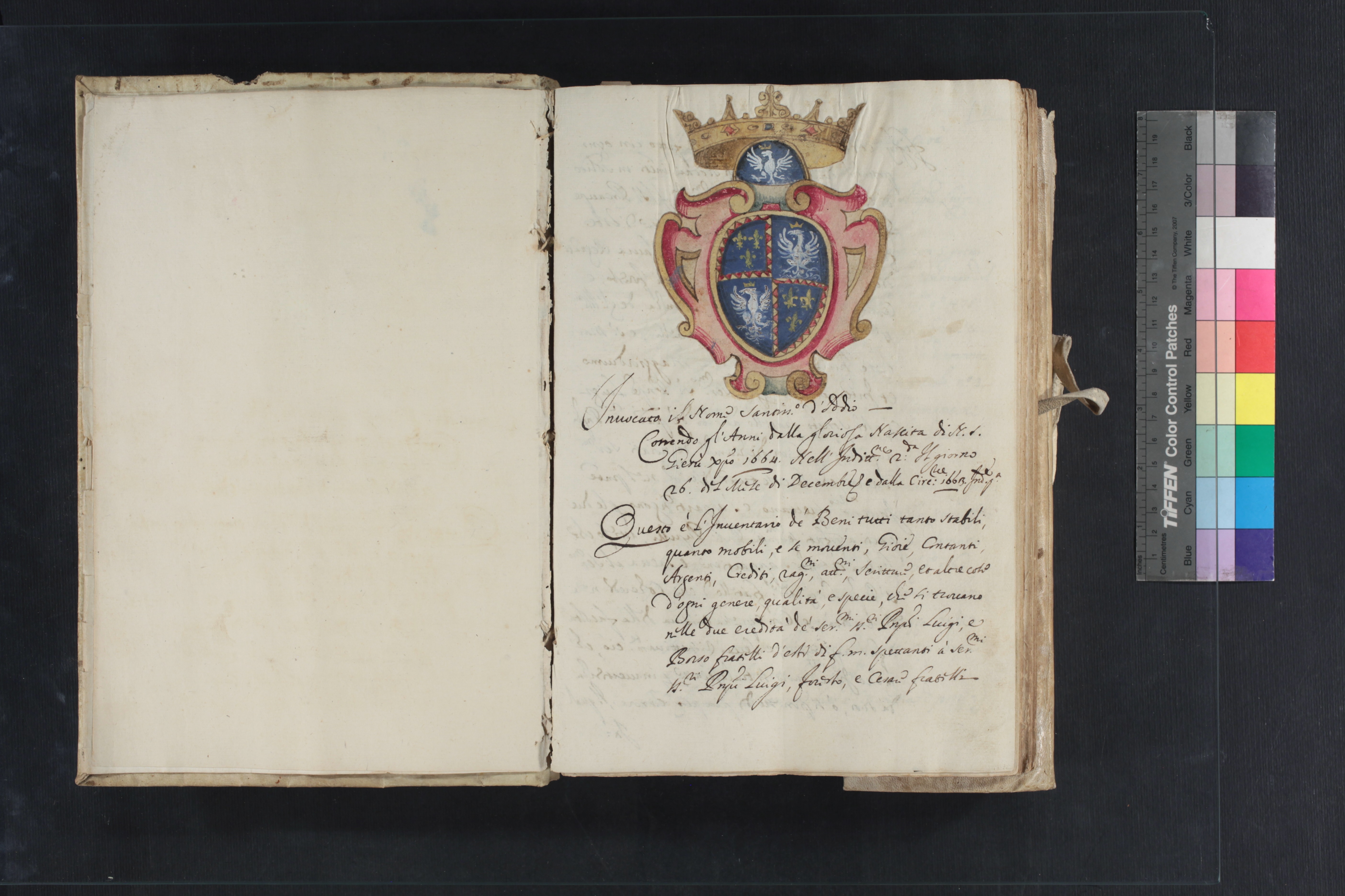 Tav. 6 - ASMo, Archivio estense, Camera, Amministrazione dei principi, fasc. 1447  (inventario dei beni immobili e mobili nelle eredità dei fratelli Luigi e Borso d'Este, 26 dicembre 1664).