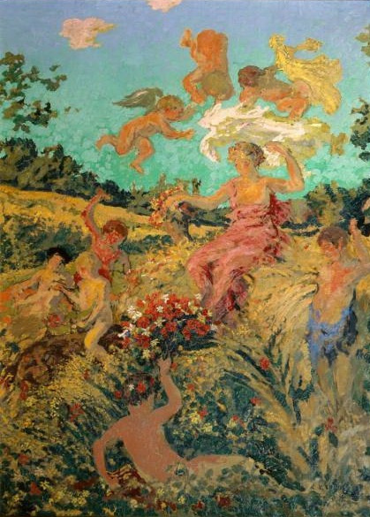 Festa rurale, Estate di Ker-Xavier Roussel, 1911-1913, olio su tela, Museo Pushkin
