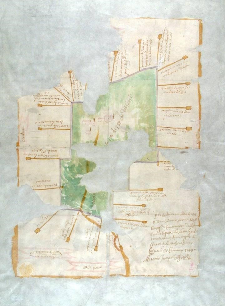 Planimetria di Carditello, 1749