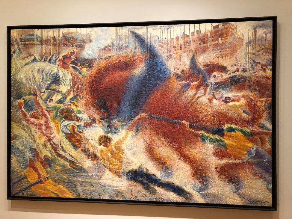 La città che sale, 1910-1911, olio su tela, New York, Museum of Modern Art