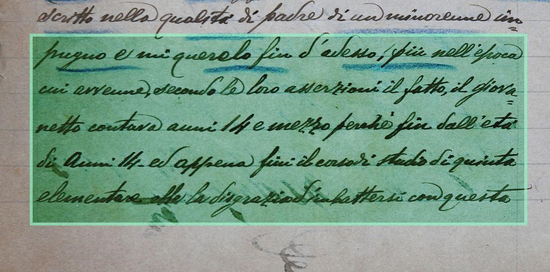 Dalla querela sporta da Gaetano R. al Procuratore del Re del Tribunale di Napoli, 22 febbraio 1903