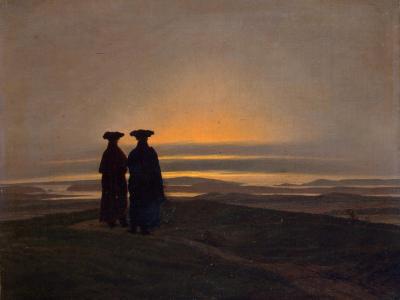 The sunset, Caspar David Friedrich, 1830-1835, Museo dell'Ermitage, San Pietroburgo