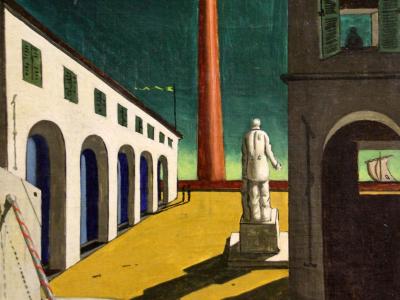 Le Jour ni l‘Heure 3951, Giorgio De Chirico, 1888-1978, l'Enigme du depart, 1914, Roma