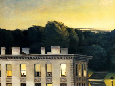 House at dusk, Edward Hooper, 1935, Virginia Museum of Fine Arts, Richmond, VA, USA