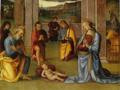 Perugino, natività, collegio del cambio, Perugia