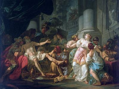 Jacques-Louis David, La morte di Seneca, 1773, Parigi, Petit-Palais 