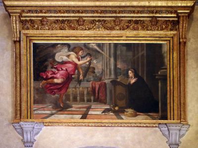 Tiziano, Annunciazione, Scuola Grande di San Rocco, 1535