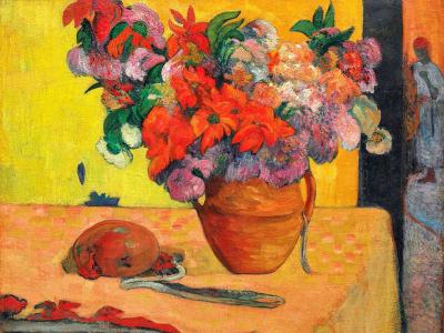 Fleurs dans un vase, gauguin