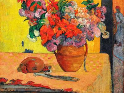 Fleurs dans un vase, gauguin