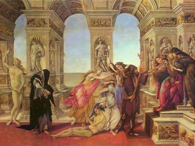 La calunnia, Botticelli