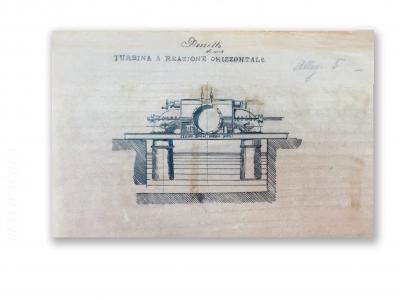 Reggio Calabria, 12 ottobre 1903 Pozzetto di una turbina a reazione orizzontale Progetto redatto dall’ing. Federico Sabino