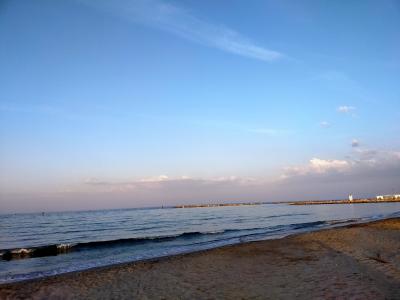 Lido di Classe at the sunset