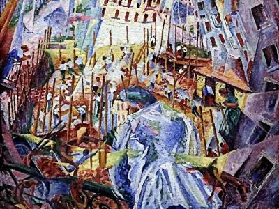 La strada entra nella casa, Umberto Boccioni, 1911