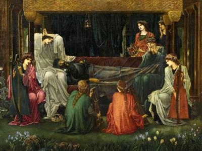 L'ultimo sonno di Artù di Edward Burne-Jones.