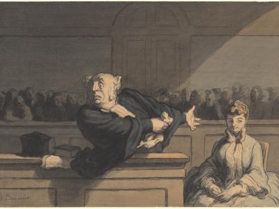 Honoré Daumier, Le Défenseur (Counsel for the Defense)