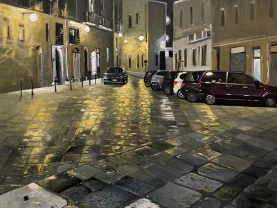 via Annunziata, 120 x 100, olio su tela, 2022