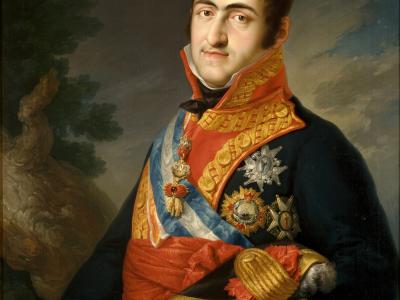 Vincente Lòpez y Portaña, Ferdinando VII di Spagna (Madrid, Museo Nacional del Prado)