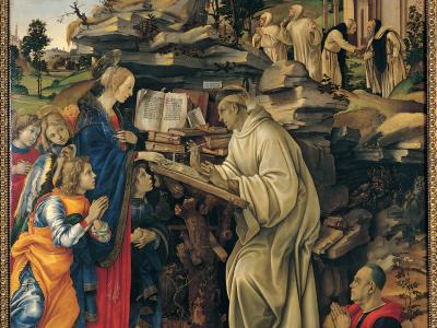 Filippino Lippi, Apparizione della Vergine a san Bernardo