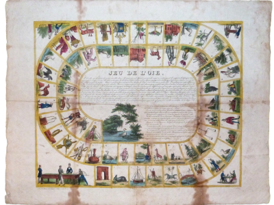 Gioco dell'oca, Parigi, 1800 c.a., immagina tratta da Wikipedia
