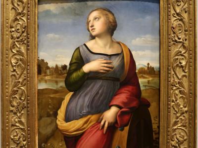 Raffaello, santa caterina d'alessandria, 1507 ca., National Gallery, London (foto da Wikimedia Commons)