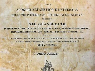 Repertorio del Diritto Patrio Toscano vigente di disp. Legislative