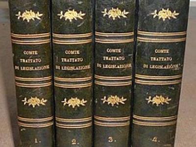 La principale opera del giurista e economista Comte
