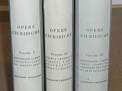 Opere giuridiche. Edizione nazionale. Tomi I - II - III Opere giuridiche. Edizione nazionale. Tomi I - II - III
