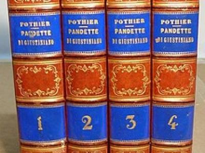Le Pandette di Giustiniano riordinate da R.G. Pothier Le Pandette di Giustiniano riordinate da R.G. Pothier