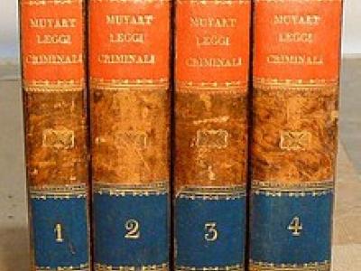De Vouglans. Le Leggi Criminali nel lor Ordine Naturale De Vouglans. Le Leggi Criminali nel lor Ordine Naturale