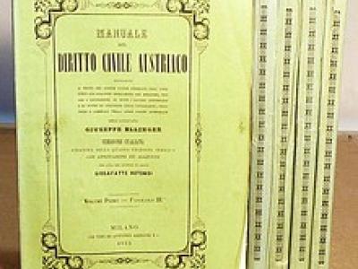 Ellinger Giuseppe. Manuale del Diritto Civile Austriaco Ellinger Giuseppe. Manuale del Diritto Civile Austriaco