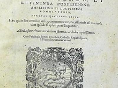 Il trattato sul Possesso del pavese Giacomo Menochio Il trattato sul Possesso del pavese Giacomo Menochio