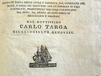 Le Ponderazioni di Targa in una rara edizione triestina Le Ponderazioni di Targa in una rara edizione triestina